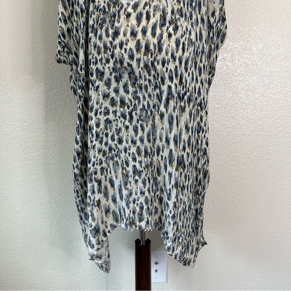Lovestitch Leopard Open Front Kimono Coverup, One Size - Picture 9 of 12